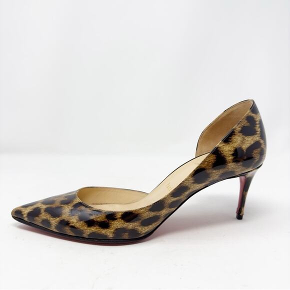 Christian Louboutin Iriza Patent Leopard Heels - Picture 14 of 15